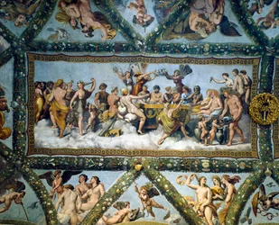 Die Hochzeit von Amor und Psyche, von der Decke der 